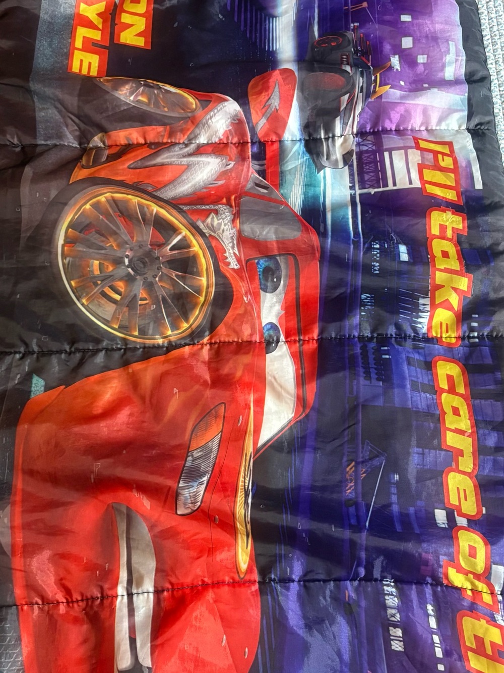 Disney Pixar Cars Lightning McQueen Sleeping Bag for Kids